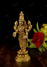 Brass Vishnu Idol - Miniature