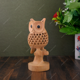 Wooden Owl with Baby Owl