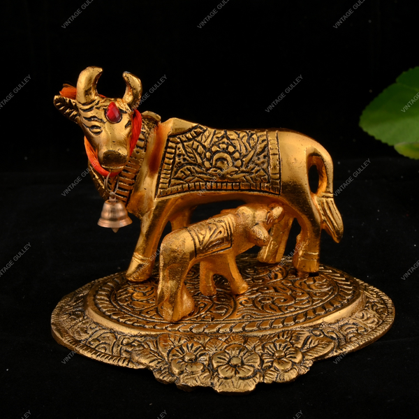 Metal Cow with Calf - Small