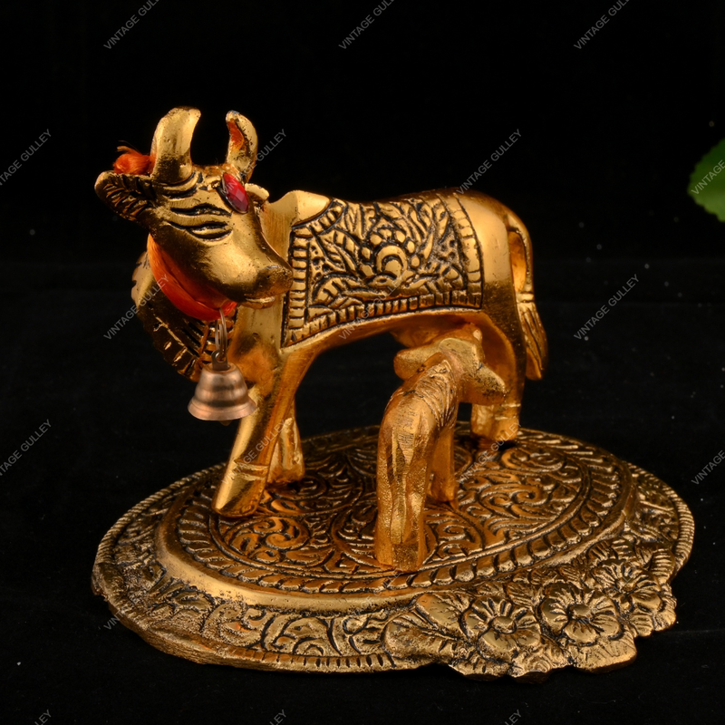 Metal Cow with Calf - Small