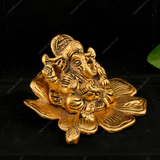 Metal Kamal Patta Ganesha for Home Decor