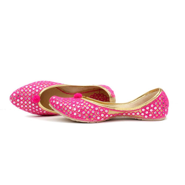 Women's Traditional Slip-On Mojari Jutti, Rajasthani Jutti - Vintage Gulley