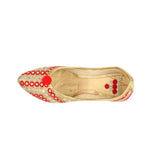 Women's Traditional Slip-On Mojari Jutti, Rajasthani Jutti - Vintage Gulley