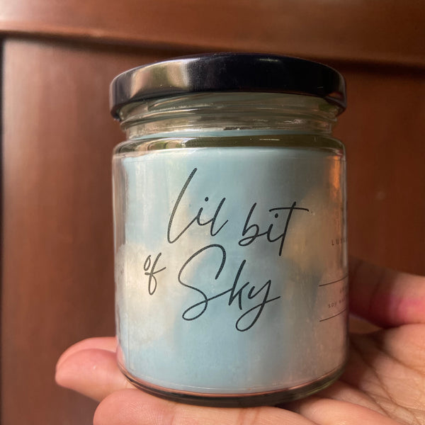 Lil Bit of Sky Jasmine Scented Vegan Soy Wax Candle - 5 Oz