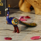 Metal Meenakari Peacock - Medium