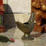 Dhokra Brass Peacock Candle Stand