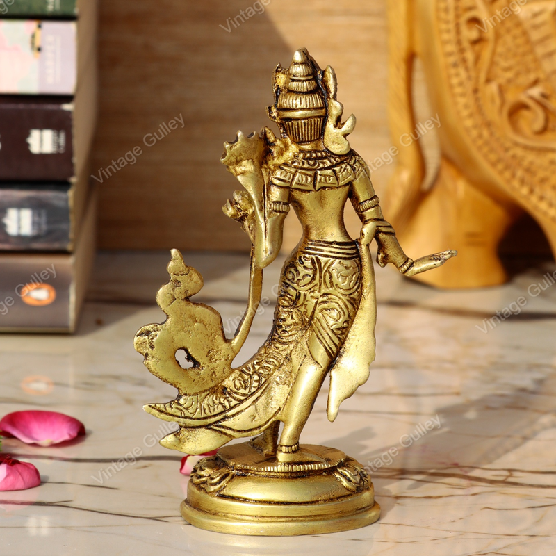 Brass Dancing Apsara Standing Tara Devi