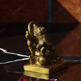 Brass CharBujha Ganesha Idol