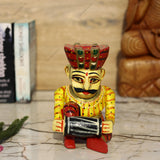 Wooden Rajasthani Musician - Set of 5 - 6 Inches