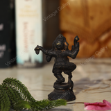 Brass Charbhuja Dancing Ganesha