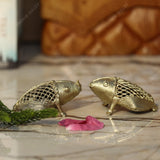 Brass Dhokra Small Frog - Set of 2