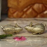 BRASS DHOKRA MOUSE - SET OF 2
