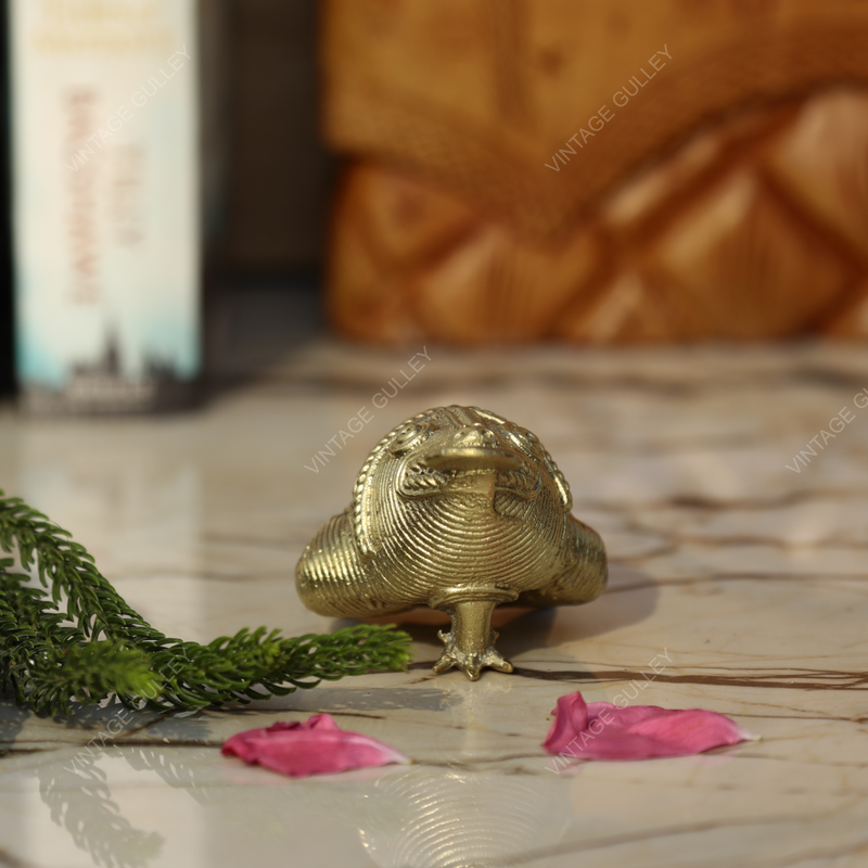 Brass Dhokra Medium Frog