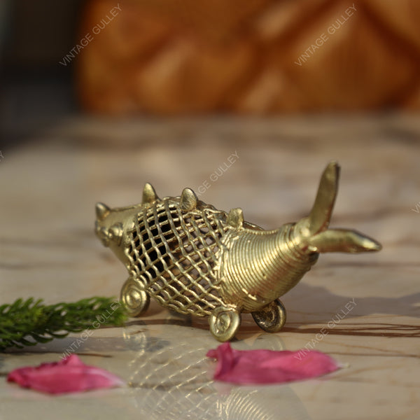 Brass Dhokra Net Fish