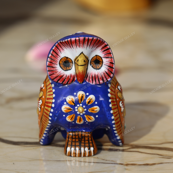 Metal Owl Blue