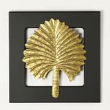 Brass Plated Wall Hanging Leaf Frame - Set of 4 - Vintage Gulley