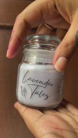 Lavender Tales Scented Vegan Soy Wax Candle - 3 Oz