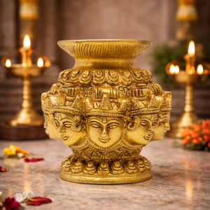 BRASS ASHTALAKSHMI KALASH