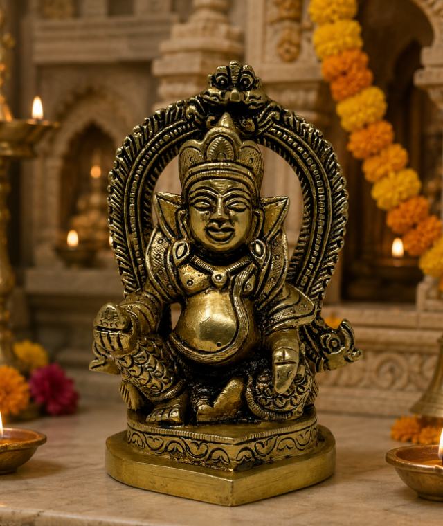 Brass Kuber Idol with Arch 4IN