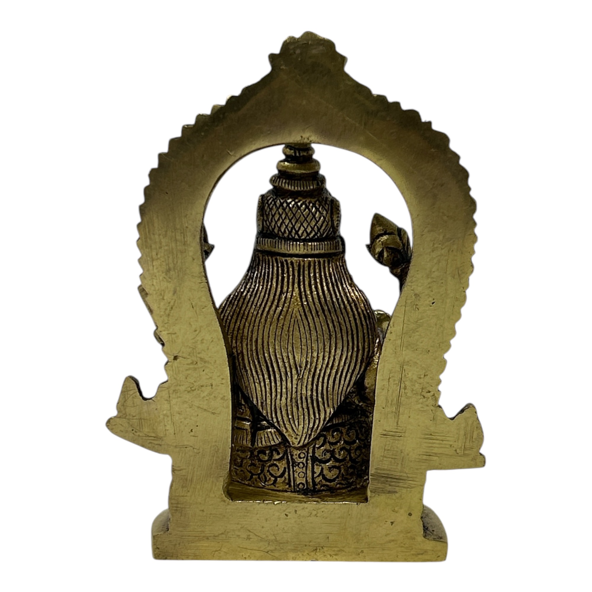 Brass Laxmi Idol with Arch 4 inch