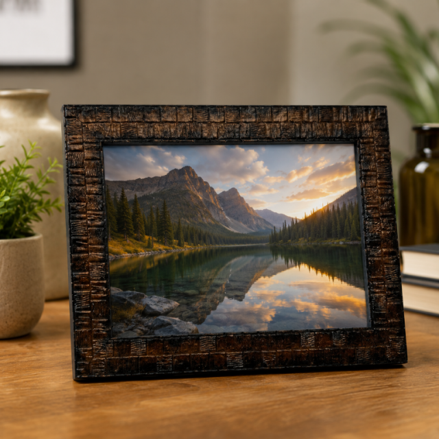 Handmade Wooden 5x7 Landscape Photo Frame