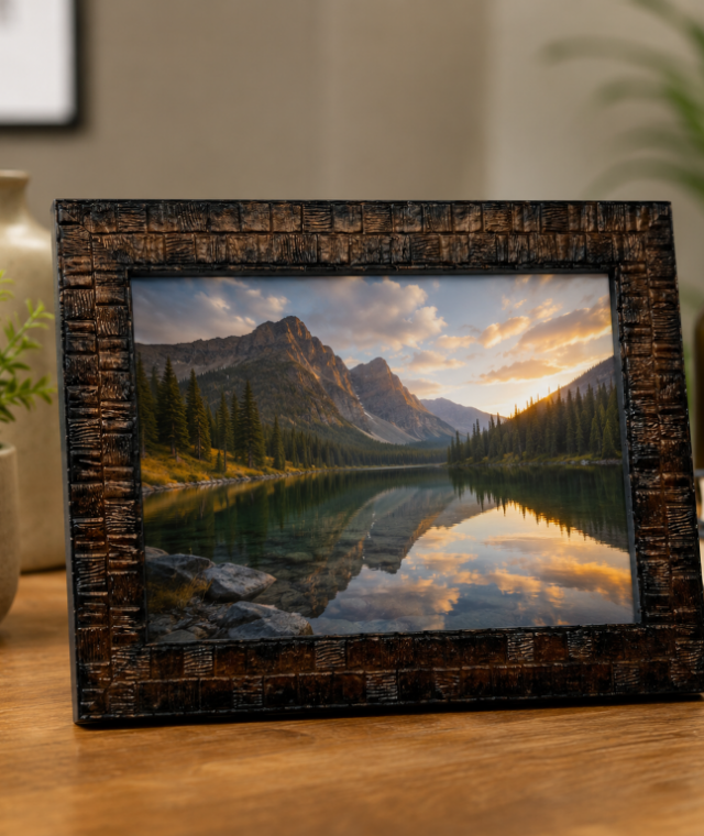 Handmade Wooden 5x7 Landscape Photo Frame