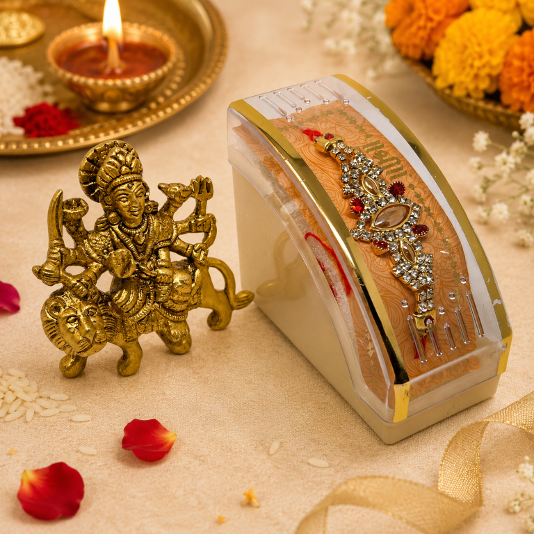 Premium Rakhi Gift Set - Durga